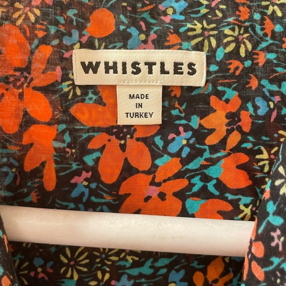 Whistles Multicolour Floral Button Up Shirt - Picture 2 of 7